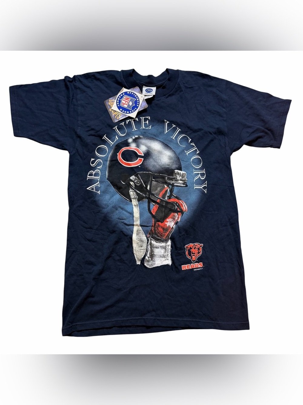 Vintage Chicago Bears 1996 College Concepts Absolute Victory T-Shirt- Medium NWT